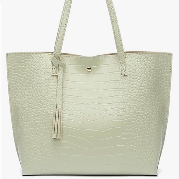Dreubea Handbags - Dreubea Soft Faux Leather Tote Shoulder Bag Big Capacity with Tassel